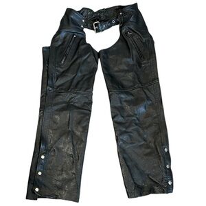 Milwaukee Leather Motorcycle Gear Riding Chaps Original Size Large